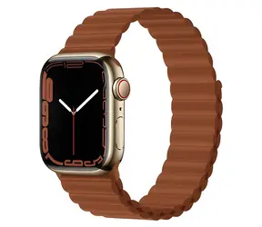 Devia Deluxe Sport 3 40/41/42 mm Saddle Brown / Pasek do Apple Watch / Silikon / Zapięcie magnetyczne