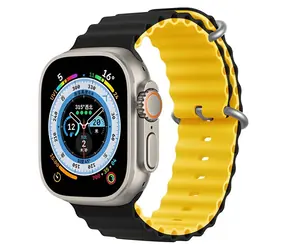 Pasek Devia Deluxe Sport6 do Apple Watch 40/41 mm czarny/żółty / Pasek / silikonowy / dwukolorowy