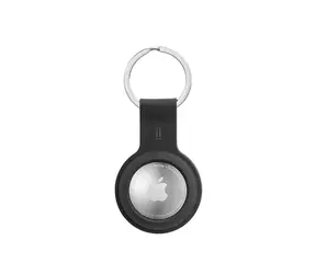 Etui silikonowe Aiino GiGiTag z brelokiem do Apple AirTag czarne / Etui / Brelok