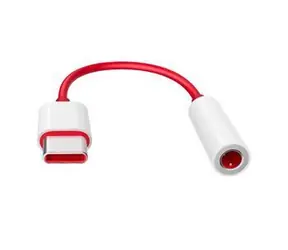 Adapter OnePlus USB-C - gniazdo 3,5 mm czerwony / Adapter / Adapter audio z trybem akcesorium i DAC