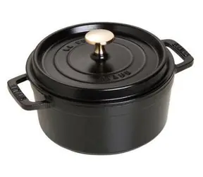 Staub 40509-485-0 czarny / Forma do pieczenia / okrągła / 18 cm