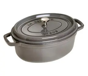Staub La Cocotte 40500-276-0 szary / Blacha do pieczenia / Owalny / 27 cm