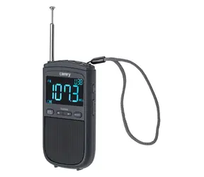 Camry CR 1905 czarny / Radio przenośne / FM/AM / Ładowanie przez USB / Budzik / Wyświetlacz LCD