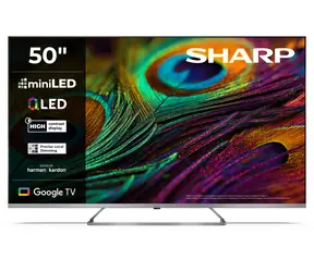 50" Sharp 50JP7265E / 3840 x 2160 / QLED MiniLED / HDMI / USB / Wi-Fi / DVB-T&T2&C&S&S2 / głośnik 24 W