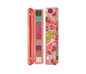 J.Cat Beauty Sweet Tooth Berry Cream / Paleta cieni do powiek / 9 odcieni / z lusterkiem