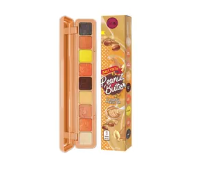 J.Cat Beauty Sweet Tooth Peanut Butter / Paleta cieni do powiek / 9 odcieni / z lusterkiem