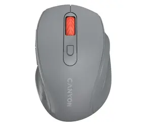 Canyon OnClick 20 szara / Bezprzewodowa mysz optyczna / 2,4 GHz / 1600 dpi / 6 przycisków / cicha