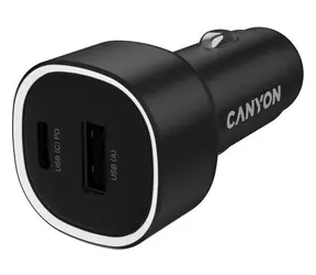 Canyon OnDrive 85 / Ładowarka samochodowa / 85 W / 1x USB-C / 1x USB-A