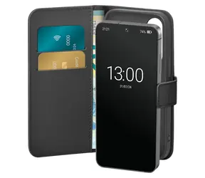 Puro Booklet czarny / Etui na książkę / Samsung Galaxy S25+ / portfel