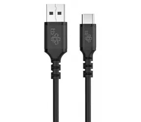 TB Touch USB-A - USB-C czarny / Kabel danych / 50 cm / silikonowy