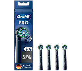 Oral-B 860236 Cross Black / Końcówki wymienne do szczoteczki sonicznej / 4 szt.