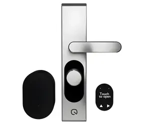 Shelly LOQED Touch 2S srebrny / Inteligentny zamek do drzwi / Bluetooth / Wi-Fi / Klawiatura PIN / profil euro
