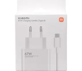 Zestaw ładujący XIAOMI 67W / Adapter ładujący + kabel USB-C / USB-A / 67 W