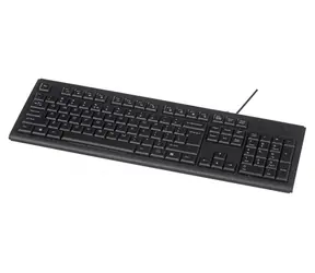 A4Tech KR-83 czarny / Klawiatura / Przewodowa / 100% (Pełnowymiarowa) / Membranowa / USB