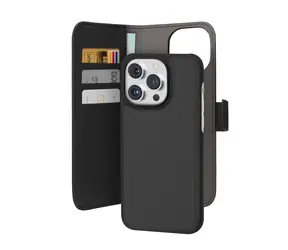 Puro Wallet Odłączany czarny / Etui / MagSafe / iPhone 15 Pro Max