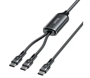 Kabel silikonowy Unitek USB-C - USB-C czarny / Kabel ładujący / PD 100W / 1,8 m