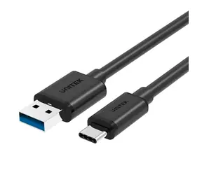 Unitek USB-A - USB-C czarny / Kabel USB-C / USB 3.2 Gen 1 / 5 Gbit/s / 1 m