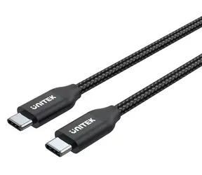 Kabel Unitek USB-C - USB-C czarny / Kabel / USB-C (M) - USB-C (M) / 2 m / PD 100W