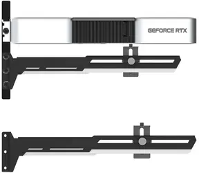 Uchwyt GPU 1stCool czarny / Uchwyt na kartę graficzną / metalowy / regulowany / 280×52 mm