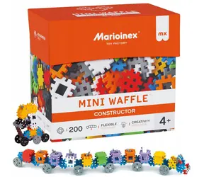 MARIOINEX Mini Waffle Building Kit / 200 elementów / od 4 lat