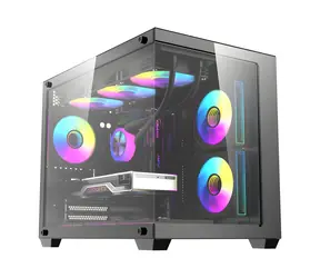 darkFlash B275 PRO czarny / Obudowa PC / Mini Tower / M-ATX / ITX / Wentylator 6× 120 mm / Szkło hartowane