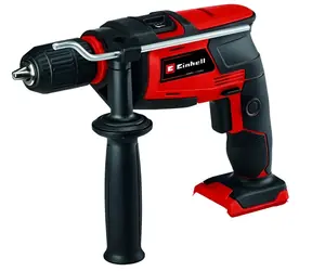 Einhell TC-ID 18 LI Solo czarno-czerwona / Wiertarko-wkrętarka udarowa akumulatorowa / 18 V / uchwyt 13 mm / bez akumulatora