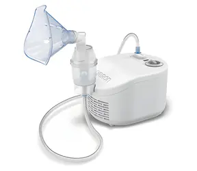 Omron C101 Essential white / Inhalator membranowy / maska dla dorosłych i dzieci / 0,35 ml/min / 58 dB