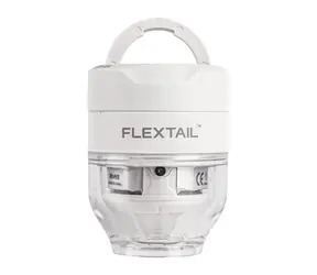 Pompka Flextail Tiny Pump 3X biała / przenośna pompka powietrza / ciśnienie 5 kPa / latarka LED / USB-C