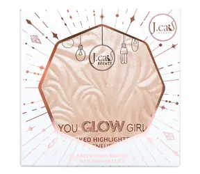 Rozświetlacz J.Cat Beauty You Glow Girl Seaside Frost / Formuła wypiekana / Pigmenty mieniące się