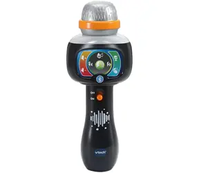 Mikrofon karaoke VTech dla dzieci czarny / Mikrofon / Bluetooth / Efekt karaoke / 15 utworów / od 2 lat