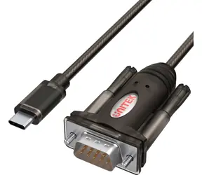Unitek Y-1105K czarny / kabel USB-C - RS-232 (DB-9) / 1,5 m