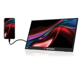 15,6-calowy przenośny monitor Verbatim , czarny / Przenośny monitor / IPS / dotykowy / 1920x1080 / 250 cd/m2 / FreeSync