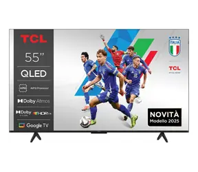 55-calowy telewizor TCL 55P7K Titanium / telewizor QLED / 4K UHD / Google TV / DVB-T2/C/S2 / HDMI / Wi-Fi / głośniki 20 W
