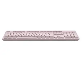 Canyon HKB-W01 beżowa / Klawiatura bezprzewodowa / 104 klawisze / układ CZ/SK / cicha, smukła