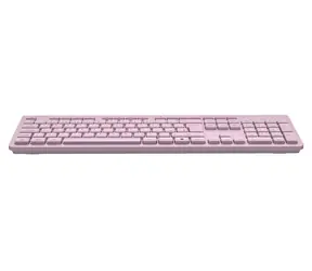 Canyon HKB-W01 różowa / Klawiatura bezprzewodowa / 104 klawisze / cicha / układ CZ/SK