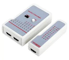 LogiLink WZ0017 / Tester kabli HDMI / 2x HDMI A / Sygnalizacja LED i dźwiękowa