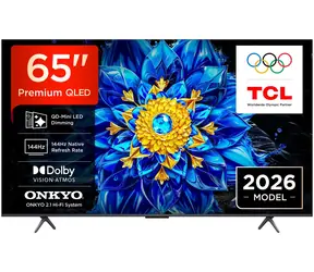 65" TCL 65P8L czarny / Telewizor / QLED / 4K UHD / 144 Hz / Google TV / Wi-Fi / Bluetooth