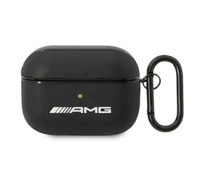 Etui skórzane AMG z Big Logo do Apple AirPods Pro czarne / Etui / skórzane