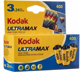 Kodak UltraMax / Film negatywowy kolorowy / format 135 / 24 klatki / 3 szt.