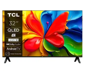 32" TCL 32V4C czarny / Telewizor / QLED / HD Ready / Android TV / Wi-Fi / BT / DVB-T2/C/S2