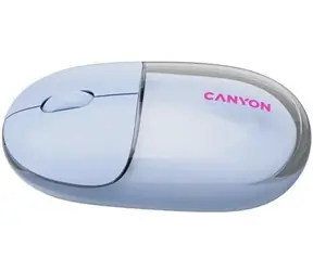 Canyon OnClick 24 niebieska / Mysz optyczna bezprzewodowa / BT + 2,4 GHz / 1200 DPI / 4 przyciski