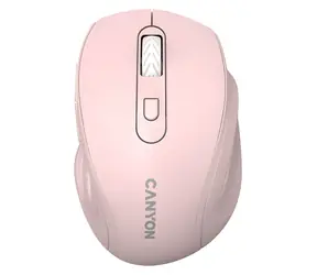 Canyon OnClick 20 różowa / Mysz optyczna bezprzewodowa / 2,4 GHz / 6 przycisków / 1600 DPI / cicha