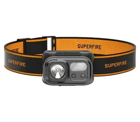 Latarka czołowa Superfire HL23-A / 220 lm / zasięg 120 m / USB-C / IP44