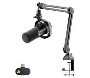 Maono PD200WS czarny / Mikrofon dynamiczny / XLR / USB-C / bezprzewodowy / 50-16000 Hz / RGB