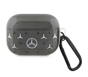 Etui Mercedes MEAP8DPMGS do Apple AirPods Pro czarne / Etui / Wzór gwiazdy