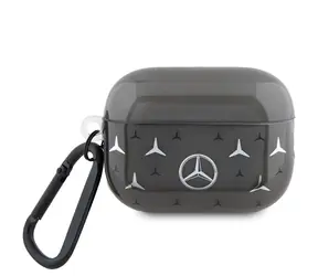 Mercedes MEAP28DPMGS czarny / Etui do AirPods Pro 2 (2022/2023) / Duży wzór gwiazdy