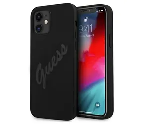 Guess Script Vintage iPhone 12 mini czarny / Tylna obudowa / Apple / Twarde etui