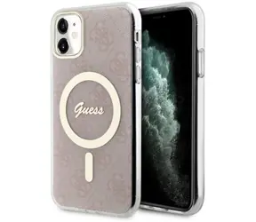 Guess GUHMN61H4STP różowy / Etui ochronne / Apple iPhone 11 / MagSafe / 4G