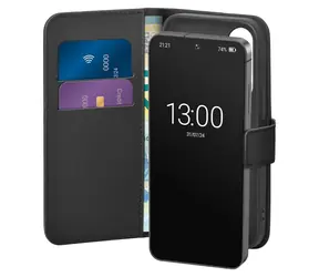 Etui Puro Eco-Leather do Samsung Galaxy S26+ czarne / Etui / Portfel / Eko-skóra / Klapka