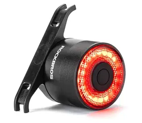 Rockbros Q3 czarny / Tylne światło rowerowe / System SMART Stop